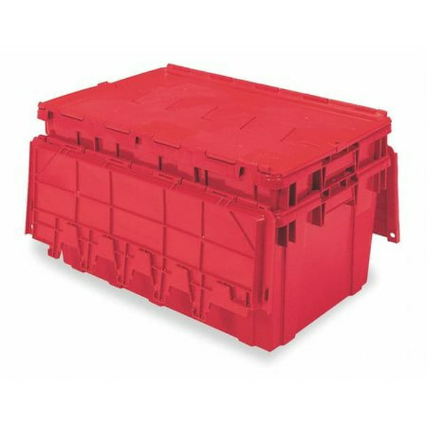 Attached Lid Container,2.25 cu ft,Red AR2717120202000